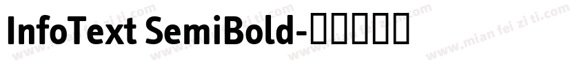 InfoText SemiBold字体转换